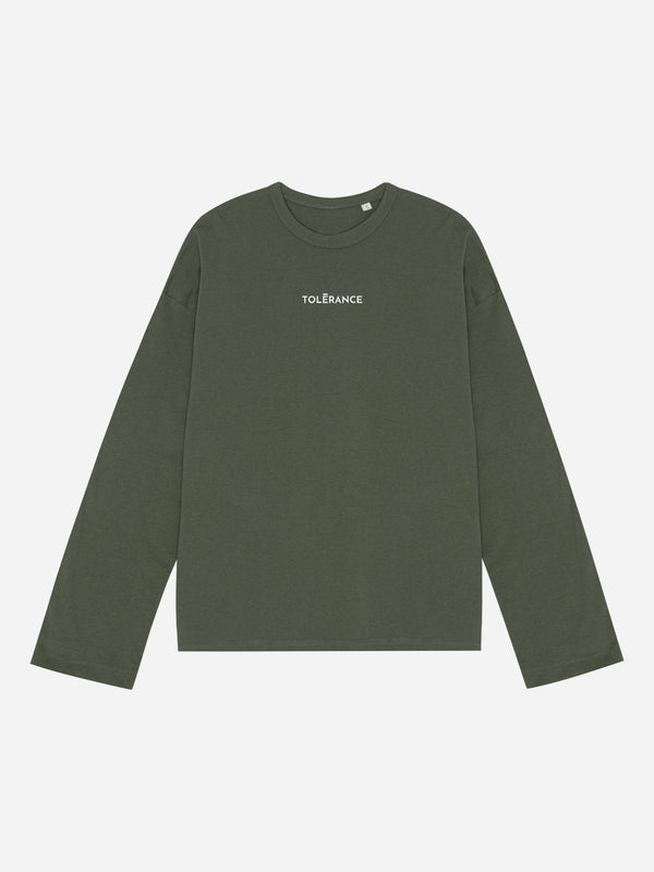 THE ORGANIC OVERSIZED LS TEE - KHAKI